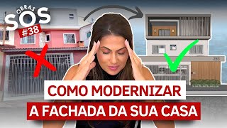 FACHADA E MURO DE CASAS MODERNAS E SIMPLES Erros E Soluções • SOS OBRAS 38 • Larissa Reis [upl. by Nivle983]