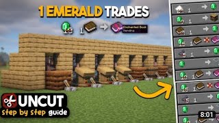 Villager Trading Hall Tutorial in Minecraft 121 the cheapest ever [upl. by Ardnassac87]