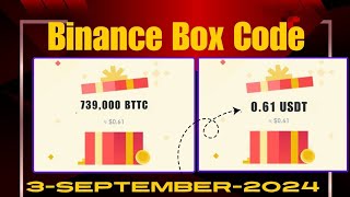 Binance today red packet code  Today Red packet giveaway  binance red packet code 3Sep24 today [upl. by Stevenson]