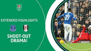 SHOOTOUT DRAMA  Everton v Fulham Carabao Cup Quarter Final extended highlights [upl. by Yee]