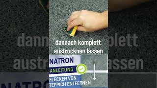 Flecken vom Teppich entfernen  Natron Tipps Shorts [upl. by Mace692]