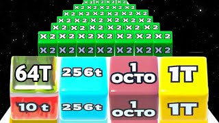 Jelly Run 2048 vs Happy Cubes 2048  New Update NOOB vs PRO vs HACKER ASMR Mobile Gameplay [upl. by Aitnwahs]