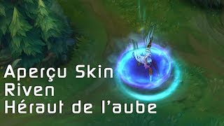 VOIX MANQUANTE Riven Héraut de laube  Aperçu Skin [upl. by Eeroc]