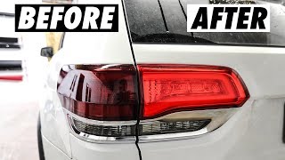 How To Tint Your Tail Lights with Vvivid Vinyl Film DRY APPLICATION [upl. by Kort688]