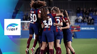 HIGHLIGHTS  Barcelona vs Sporting Huelva Liga F 202324 Matchday 16 [upl. by Akienahs]