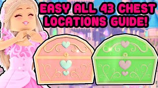 How to find ALL Chest Locations in Winter Glitterfrost Update  Royale High Christmas 2023 [upl. by Ysdnyl]