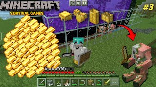 Minecraft survival servers Build Ultimate Gold Farm in hindi [upl. by Potts]