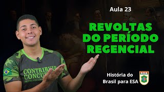 FARROUPILHA SABINADA REVOLTA DOS MALÊS CABANAGEM E BALAIADA em 10 minutos  Aula 23 de Hist pESA [upl. by Devin]