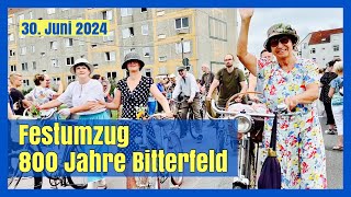 Festumzug 800 Jahre Bitterfeld  30 Juni 2024 [upl. by Mcgruter]