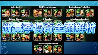 實況足球 efootball 新賽季 傳奇卡數據 全麵解析 [upl. by Vrablik]