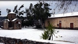 Αβδού Ηράκλειο Κρήτης με χιόνι  Avdou Heraklion Crete in snow [upl. by Ahsieyn]