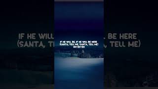 Santa Tell Me  Ariana Grande lyrics lyricvideo fyp popmusic music song spotify bestsong [upl. by Catrina]