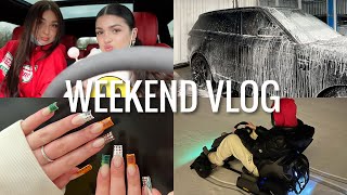 WEEKEND VLOG snow day in New York shopping haul  Ang is back [upl. by Ashlie818]