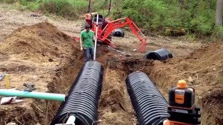 How to install your own septic system  Building a house [upl. by Euhc]