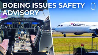 Boeing Issues Safety Advisory Following LATAM Boeing 787 Plunge [upl. by Aid146]