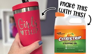 ✂️ How to Etch Tumblers with Citristrip  tips and tricks from Tara Reed [upl. by Okiruy]