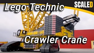 Lego Technic 120 Crawler Crane 45m High  ScaleD [upl. by Kaden29]