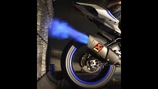 Yamaha R1 RN49 Prüfstand Dynorun Fire [upl. by Rednas]