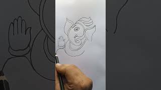 How To Draw Ganesh ji ll step by step ll beginners [upl. by Arihsa48]