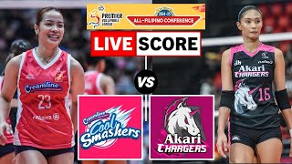 Creamline vs Akari  PVL AllFilipino Conference LIVE Score [upl. by Gris]