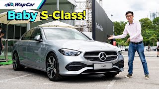 2022 MercedesBenz CClass C200 amp C300 in Malaysia Baby SClass with Mild Hybrid Engines  WapCar [upl. by Lovell306]