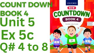 oxford countdown book class 4 Unit 5 Ex 5c class 4 Unit 5 Ex 5c Q 4 to 8ytacademy198 [upl. by Erv]