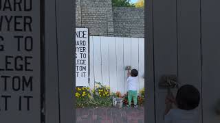 Tom Sawyers Fence  Adventure of Tom Sawyer  genuine Mark Twains Hometown in Hannibal [upl. by Hubble]