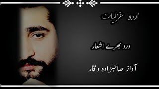 UrdU Gazal Sad Urdu Poetry voice Sahibzada Waqar [upl. by Ecille]