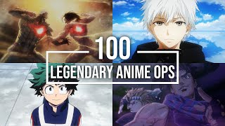 100 Legendary Anime Openings Reupload [upl. by Sadella]