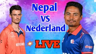 Nepal vs Netherlands Final Match live [upl. by Meehyr]