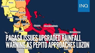 Pagasa issues upgraded rainfall warning as Pepito approaches Luzon [upl. by Ros19]