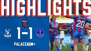 A GOAL 30 SECONDS FROM KICK OFF 🤯🔥  Palace 1  1 Everton  WSL Highlights [upl. by Burty251]