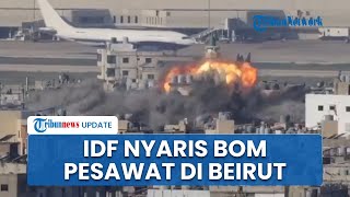 Detikdetik Rudal Jet Tempur Israel Nyaris Hantam Pesawat Berpenumpang di Bandara Rafik Hariri [upl. by Dihgirb]