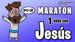 MARATON 1 Hora con Jesus  Historias de la Biblia Animadas  Saddleback Kids en Español [upl. by Yme301]