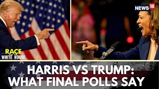 US 2024 Election Latest  Trump vs Harris  Final Polls on Election Day  US Election Result  N18G [upl. by Giark]