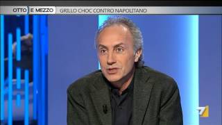 Marco Travaglio e Mario Sechi  Grillo choc contro Napolitano  OttoeMezzo 18 dic 2014 [upl. by Anyel910]