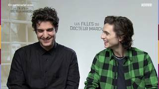 Timothée Chalamet amp Louis Garrel interview in French with EN subs [upl. by Parthena]