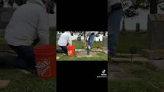 gravestone graveyard monument restoration short [upl. by Meean]