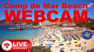 LIVE WEBCAM Camp de Mar Beach 4K UHD from Mallorca 🇪🇸 livestream mallorca baleares [upl. by Yznel]