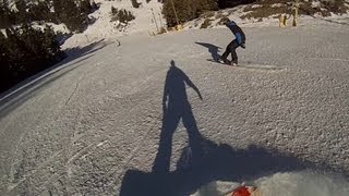 Mountain High Snowboarding West Resort The Wedge Intermediate Trail GoPro [upl. by Nonnac]