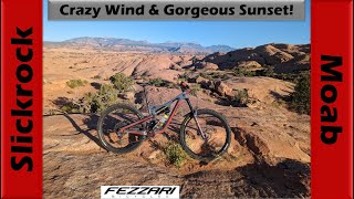 Super Windy Evening on the iconic Slickrock Trail  Mountain Biking Moab Utah [upl. by Harolda]