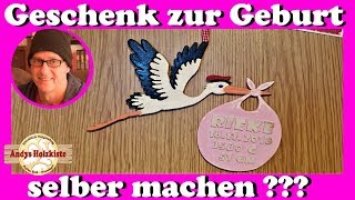 Geschenk zur Geburt selber machen  Geschenkideen aus Holz  DIY [upl. by Iphigenia999]