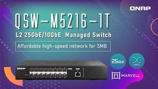 QNAPs Latest 16 Port 25GbE Managed Switch  QSWM5216T [upl. by Esyahc]