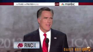 101 of Mitt Romneys loudest convention speech lip smacks [upl. by Roxie]