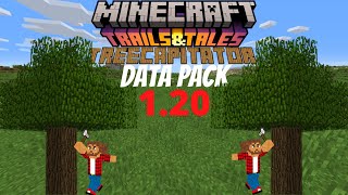 Minecraft Java 120 Treecapitator Data Pack Showcase [upl. by Welsh]