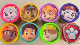 Paw Patrol Play Doh Surprises and Outfit Changes [upl. by Nies]