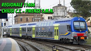 REGIONALE 11686 CHIUSI CT  FIRENZE SMN  Simulatore Treno 601 2 prima parte [upl. by Cinelli463]