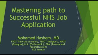 Mastering the pathway to a successful NHS job application [upl. by Gabel318]