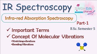 IR Spectroscopy Organic ChemistryMolecular Vibrations Part 1BSc 5th Sem  Infrared Spectroscopy [upl. by Halsy956]