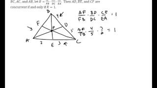 Cevas Theorem [upl. by Yerga149]